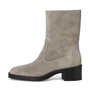 NEW Stuart Weitzman Boulevard Suede Ankle Boots Green/Gray sz 7